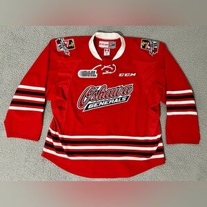 Eric Lindros Signed Oshawa Generals CCM
Red 

 Jersey Size 56 EU -